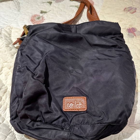 Co lab black fabric shoulder bag - Picture 2 of 5